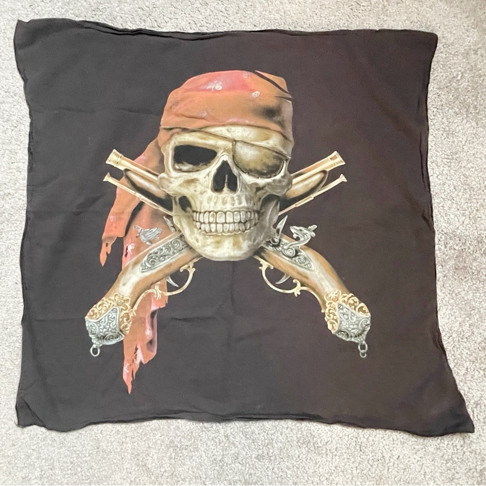 Skull & Crossbones Biker Rock Pirate Bandanna Skeleton